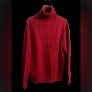Woman’s vintage wool acrylic blend turtle neck sweater by Indian Brand Medium
